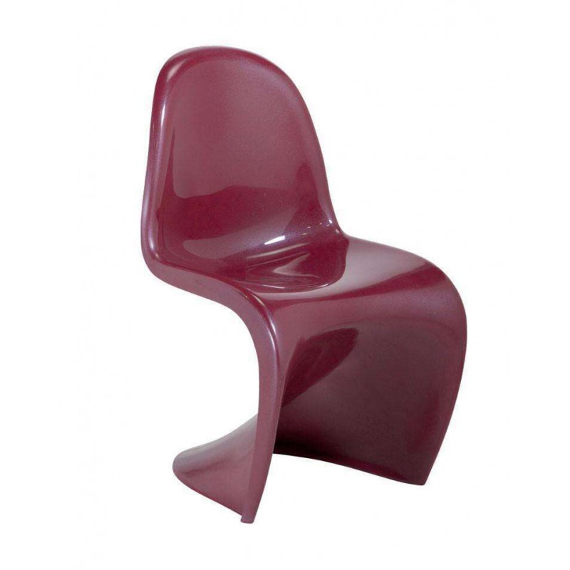 Cre8tion Fiberglass Waiting Chair, Burgundy, WC001BU (NOT Included Shipping Charge) 